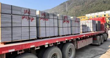 内蒙古 芝麻灰地铺石出货日常