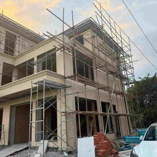 内蒙古 黄金麻荔枝面花岗岩外墙干挂