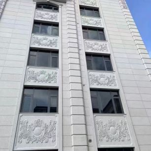 内蒙古 白麻荔枝面花岗岩别墅外墙干挂