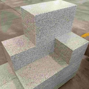 内蒙古 白麻花岗岩荔枝面地铺石