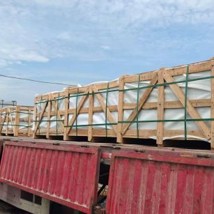 内蒙古 芝麻白花岗岩地铺石出口专车-泰国游