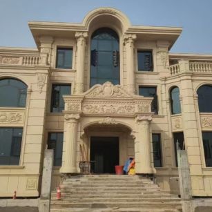 内蒙古 黄金麻花岗岩别墅外墙干挂