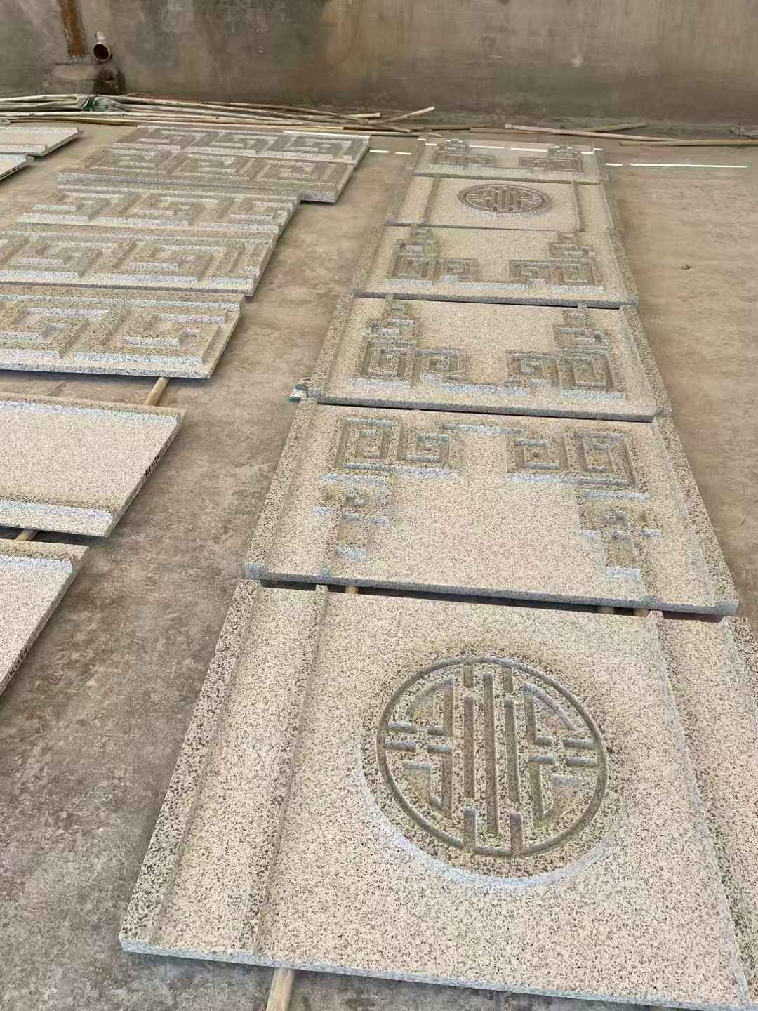 内蒙古 白麻花岗岩外墙立面雕刻板