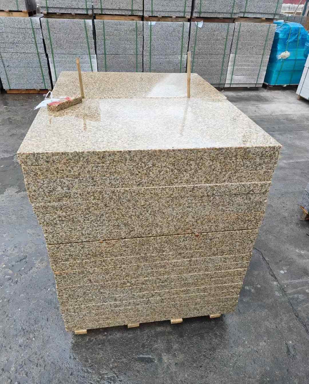 内蒙古 湖北黄金麻花岗岩石材荔枝面外墙石材