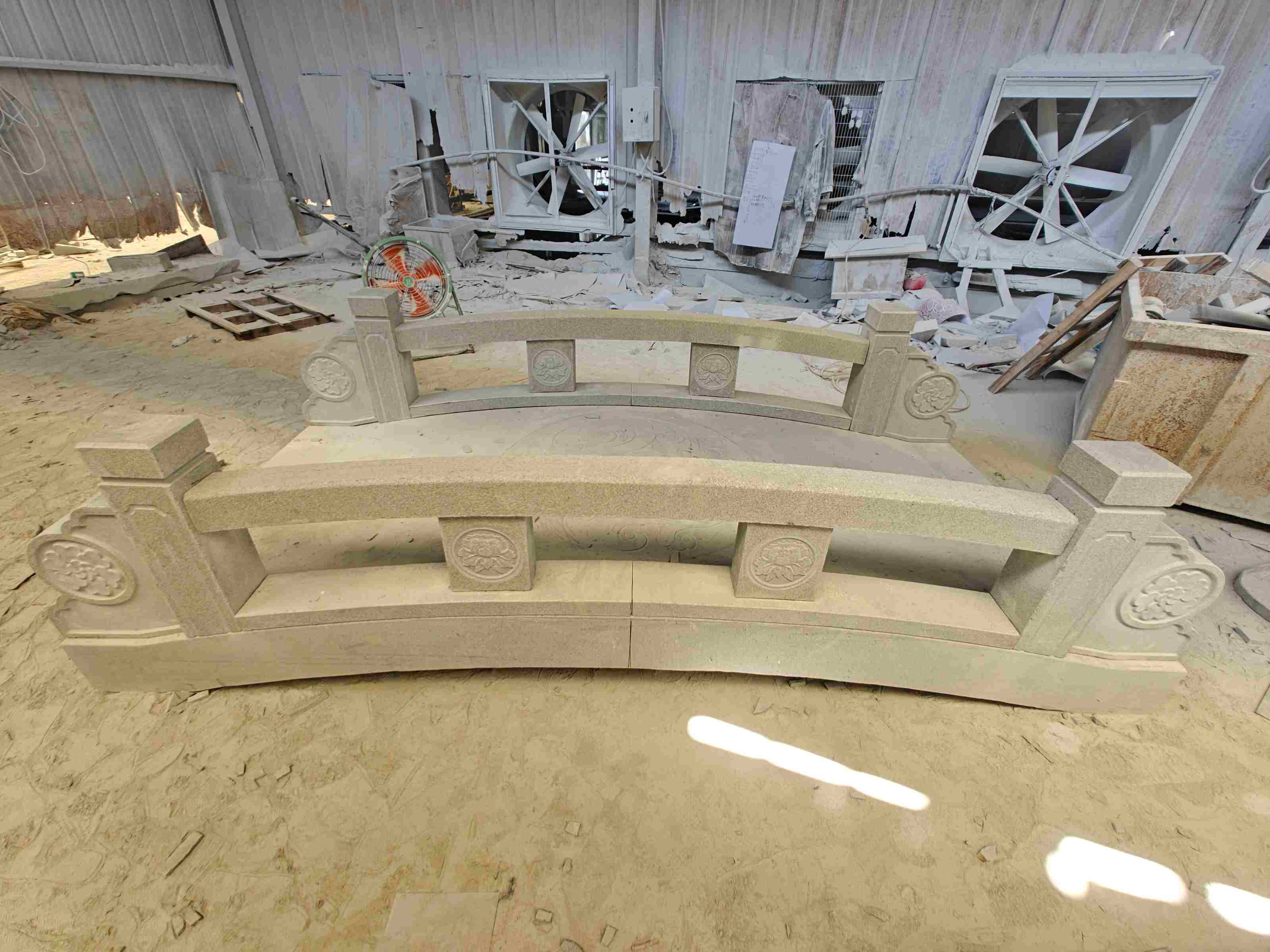 内蒙古 芝麻灰花岗岩异形加工-拱桥，石桥