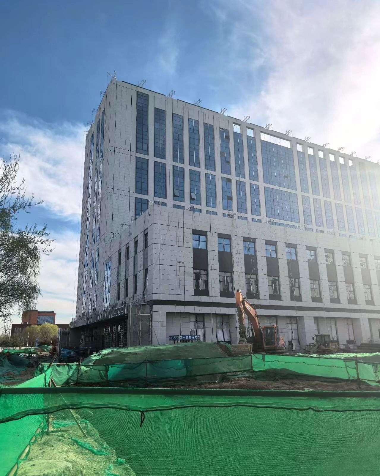 内蒙古 白麻花岗岩石材外墙干挂