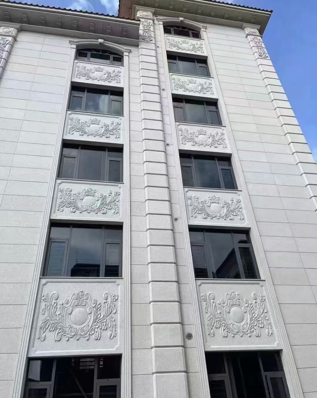 内蒙古 白麻荔枝面花岗岩别墅外墙干挂