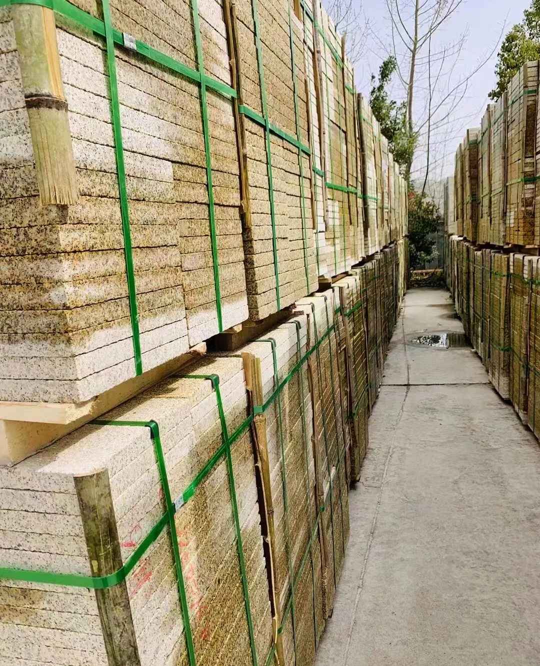 内蒙古 黄金麻花岗岩荔枝面地铺石