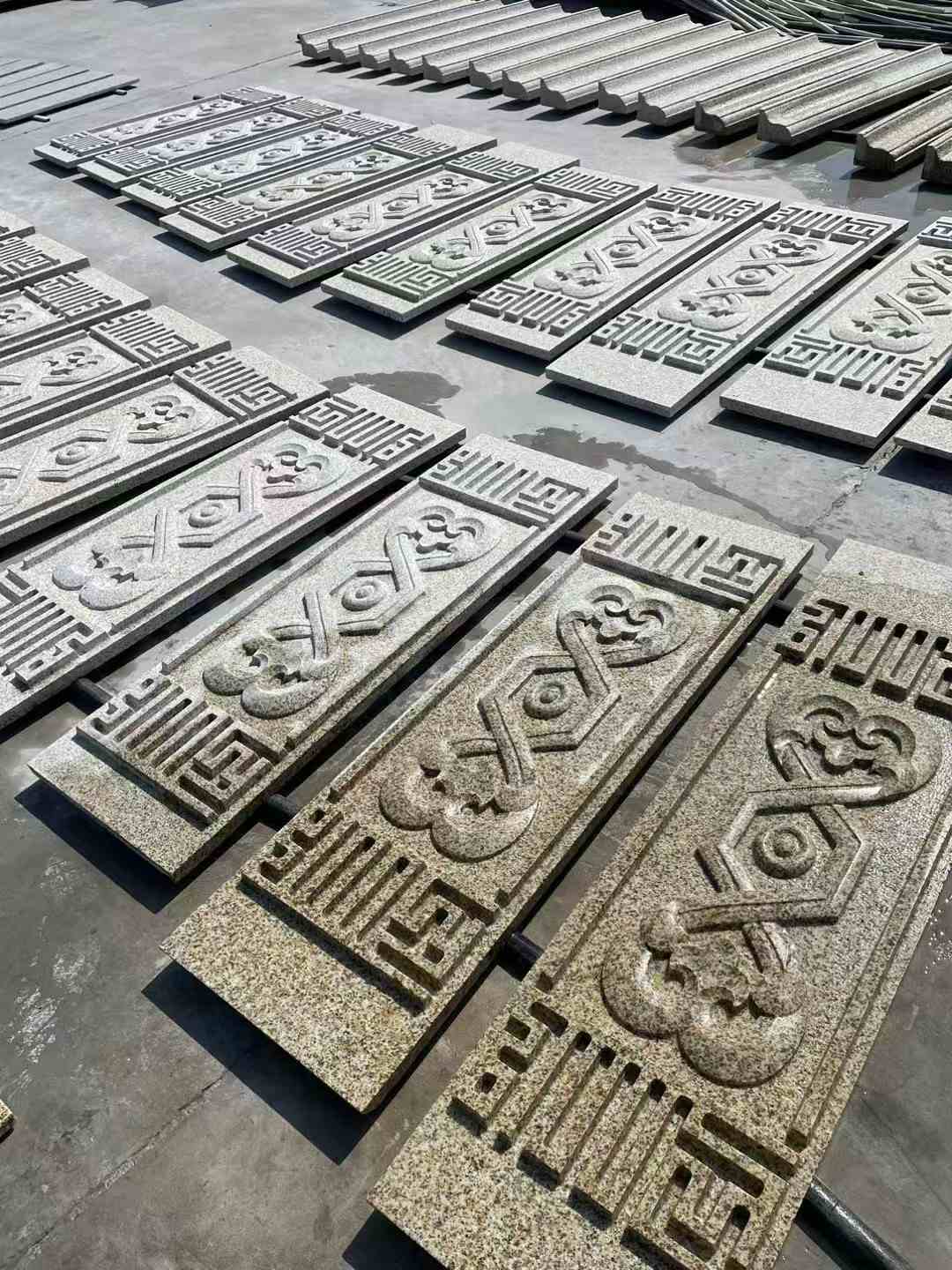 内蒙古 黄金麻花岗岩外墙雕刻板