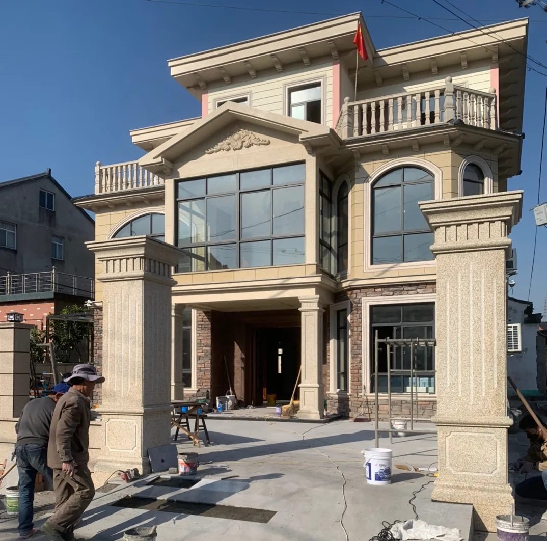 内蒙古 黄金麻花岗岩荔枝面别墅外墙干挂私家专属