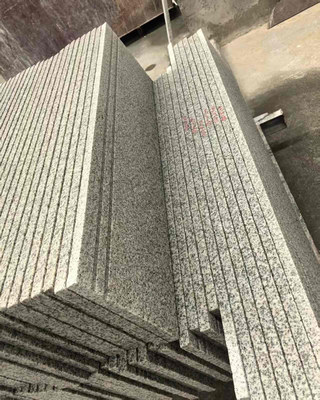 内蒙古 白麻荔枝面花岗岩楼梯踏步